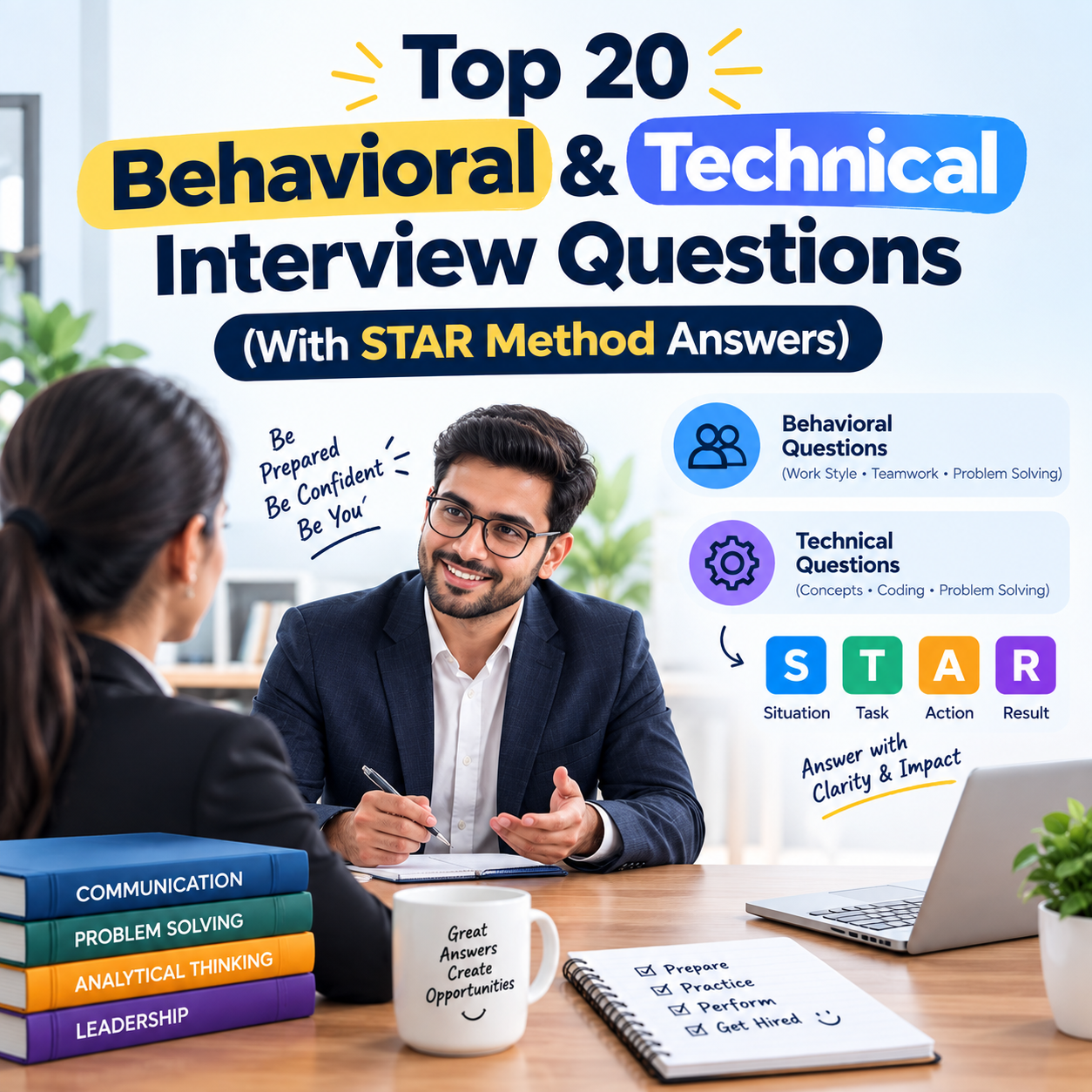 Top 20 Behavioral & Technical Interview Questions (With STAR Method Answers)