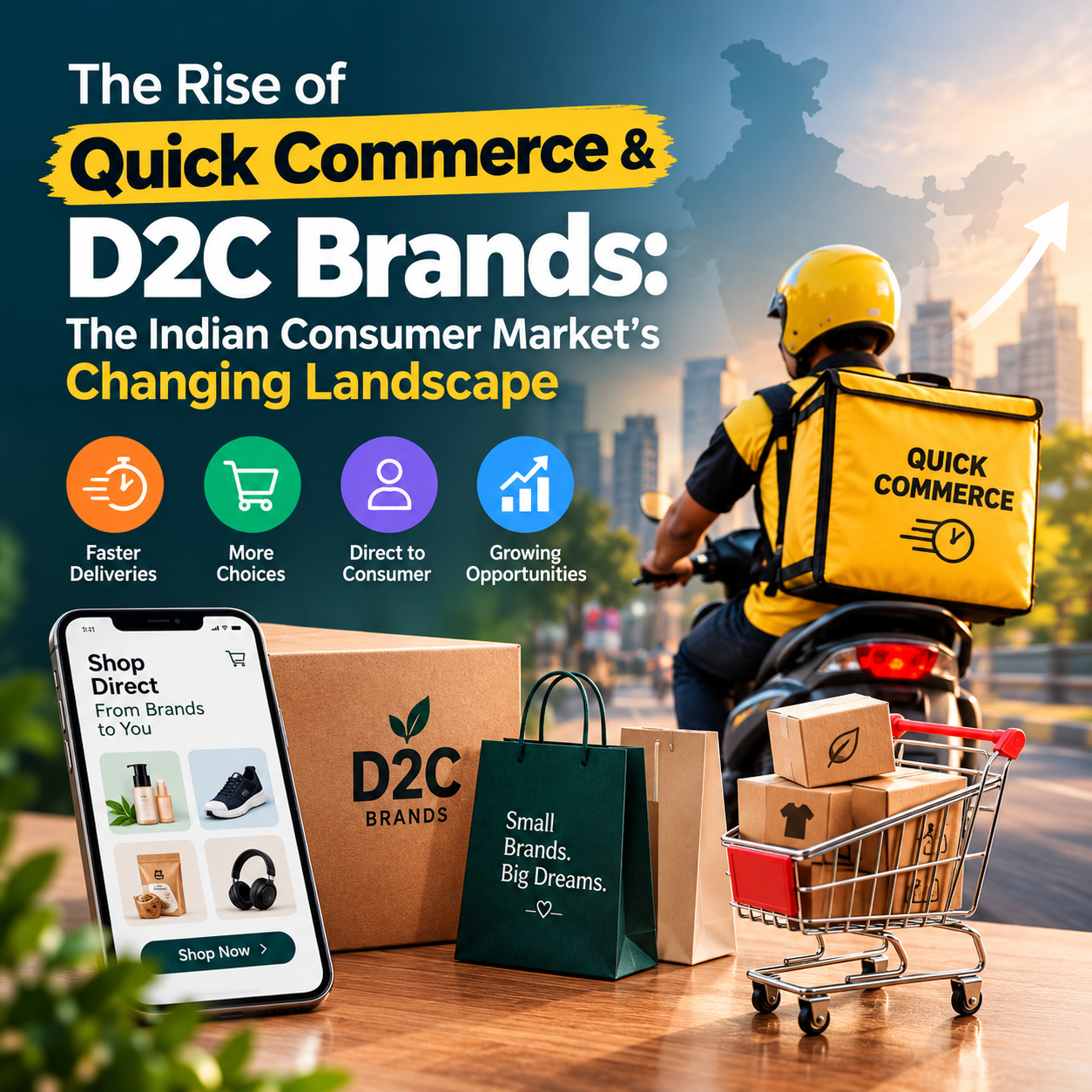 The Rise of Quick Commerce & D2C Brands: The Indian Consumer Market's Changing Landscape